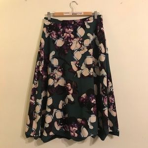 Green Floral Patterned Dress